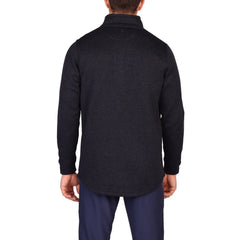 TailorByrd Men's Sweater Knit Snap Placket Pullover