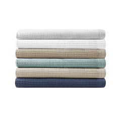 Madison Park Waffle Weave Cotton Blanket