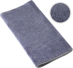 Car Drying Towel, Double Sided, Chamois Towel for Car, Microfiber Towels for Cars, Thick Scratch-Free Cloth for Car Body Polish Mirror Shine, Interior Detailing & Drying, Gray 12x24 Inches 1 Package