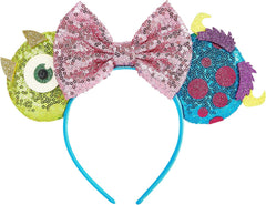 Mouse Ear Headbands,Sparkle Mouse Ears Headband for Women Girls Cartoon Princess Costume Cosplay Decoration(belle)