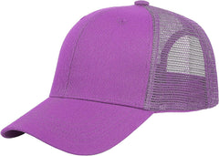 Falari Trucker Hat Baseball Cap Structured Plain Design 6 Panel, Adjustable Size