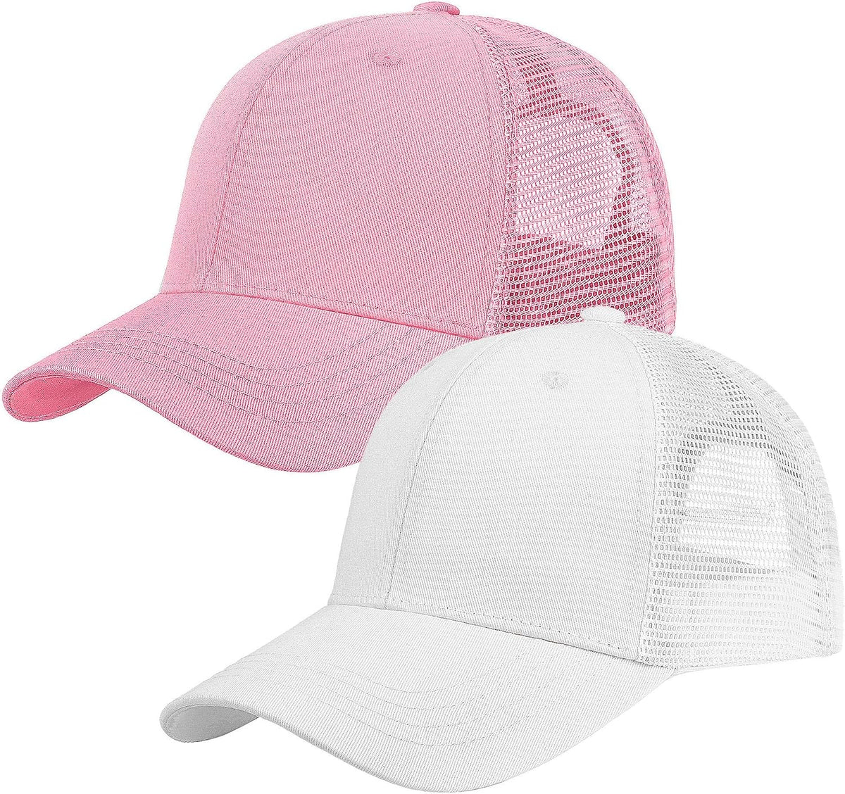 Falari Trucker Hat Baseball Cap Structured Plain Design 6 Panel, Adjustable Size