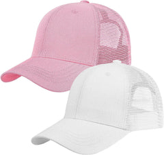 Falari Trucker Hat Baseball Cap Structured Plain Design 6 Panel, Adjustable Size