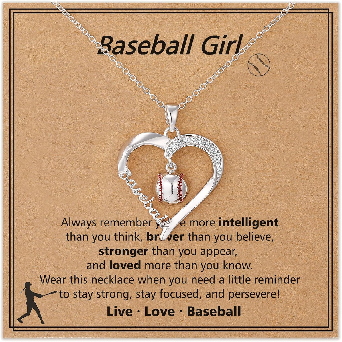 Volleyball/Softball/Basketball/Baseball Necklace Gifts for Girls, Sport Accessories Birthday Christmas Jewelry for Her 16+3 Inches