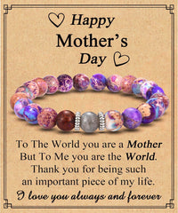 Mother's Day Gifts for Woman: Beaded Bracelets for Mom, Wife, Grandma, New Mom, Sister, Aunt, Stepmom, Mother-in-Law, Daughter-in-Law - Perfect for Christmas, Valentines Day, Easter