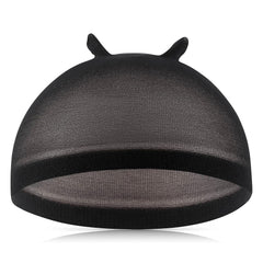 6 pcs Wig Caps for Women, Wig Cap for Lace Front Wig, Pack of 6 (Black)