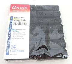 Annie Snap on Magnetic Rollers 6 pack X-Jumbo #1219, Hair curls, holds hair secure, easy to use, for all hair types