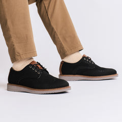Vance Mens Whitaker Casual Knit Hybrid Wingtip Dress Shoe