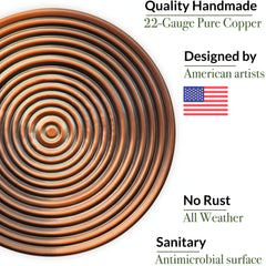 20" Bronze Ripples Bird Bath with Garden Pole