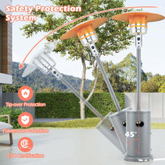 Costway 50,000 BTU Patio Heater with Wheels Round Table Design & - See Details