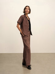 Crosshatch Linen Easy Pant