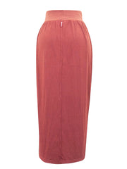 Hard Tail Luxe Midi Column Skirt CREP-29