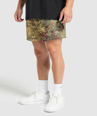 Printed Mesh 5" Shorts