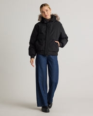 Responsible Down Hooded Short Parka