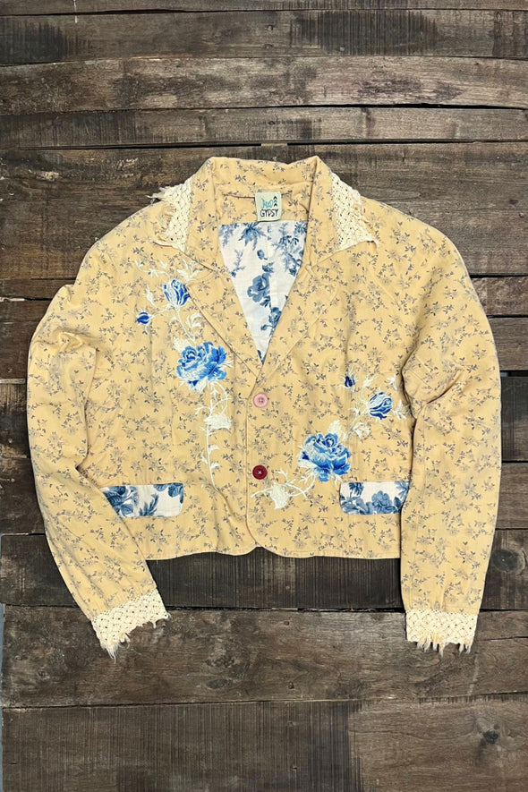 Flora Blue Jacket by Jaded Gypsy