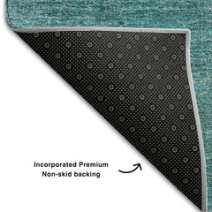 Premium Washable Super Soft Solid Ombre Mayfield Rug