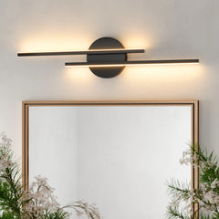 Modern 2-Light Dimmable Bathroom LED Vanity Light