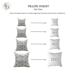Fabdivine Rustic Thick Linen Cushion Cover Bed or Guest Room Decor, Mor Mukut