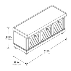 The Gray Barn Arbakka Storage Bench