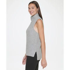 DKNY Sleeveless Turtleneck Sweater