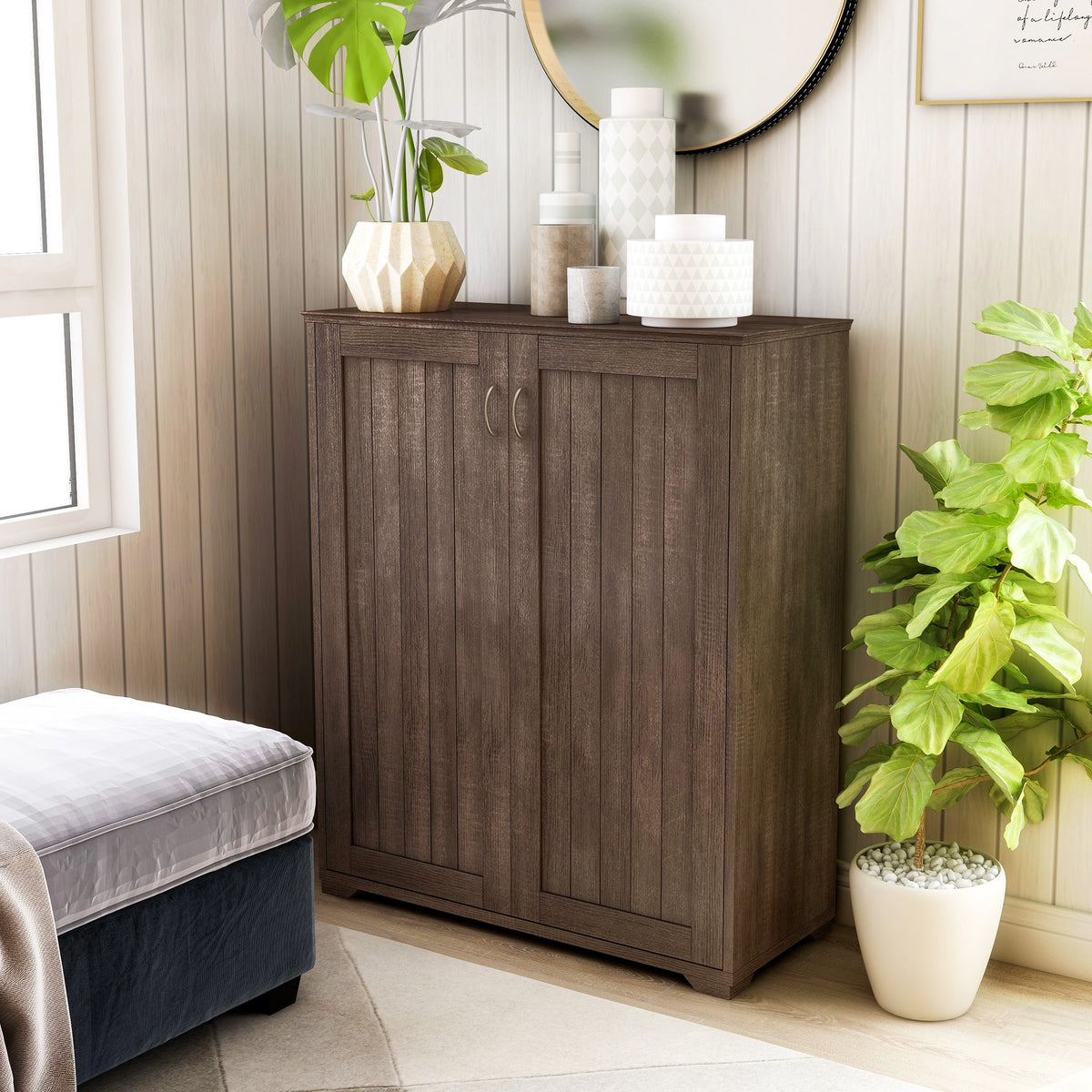 Jdiriya Transitional 5-shelf Cabinet by Copper Grove