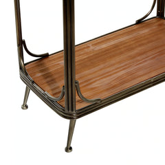 Wood 5 Shelf Shelving Unit - Brown - Roche River Decor