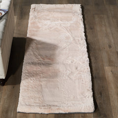 Rabbit-Collection Thick Faux-Fur Area Rug