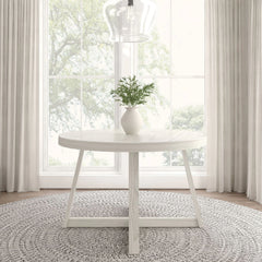 Solid Wood 47" Round Dining Table