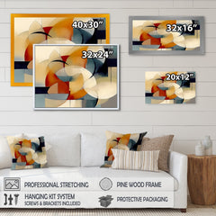 Designart "Exploring Abstracted Patterns I" Modern Geometric Framed Canvas Prints