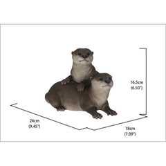 Playful Otters - Ultra Realistic Garden Statue