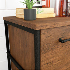 Wood Lateral File with Efficient Document Storage, Brown