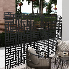 Privacy Screen Outdoor Free Standing Outdoor Screen Panel - 72"H x 47"W