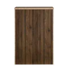 Greer Rustic Walnut and Black Bar 5-Drawer Chest by Furniture of America