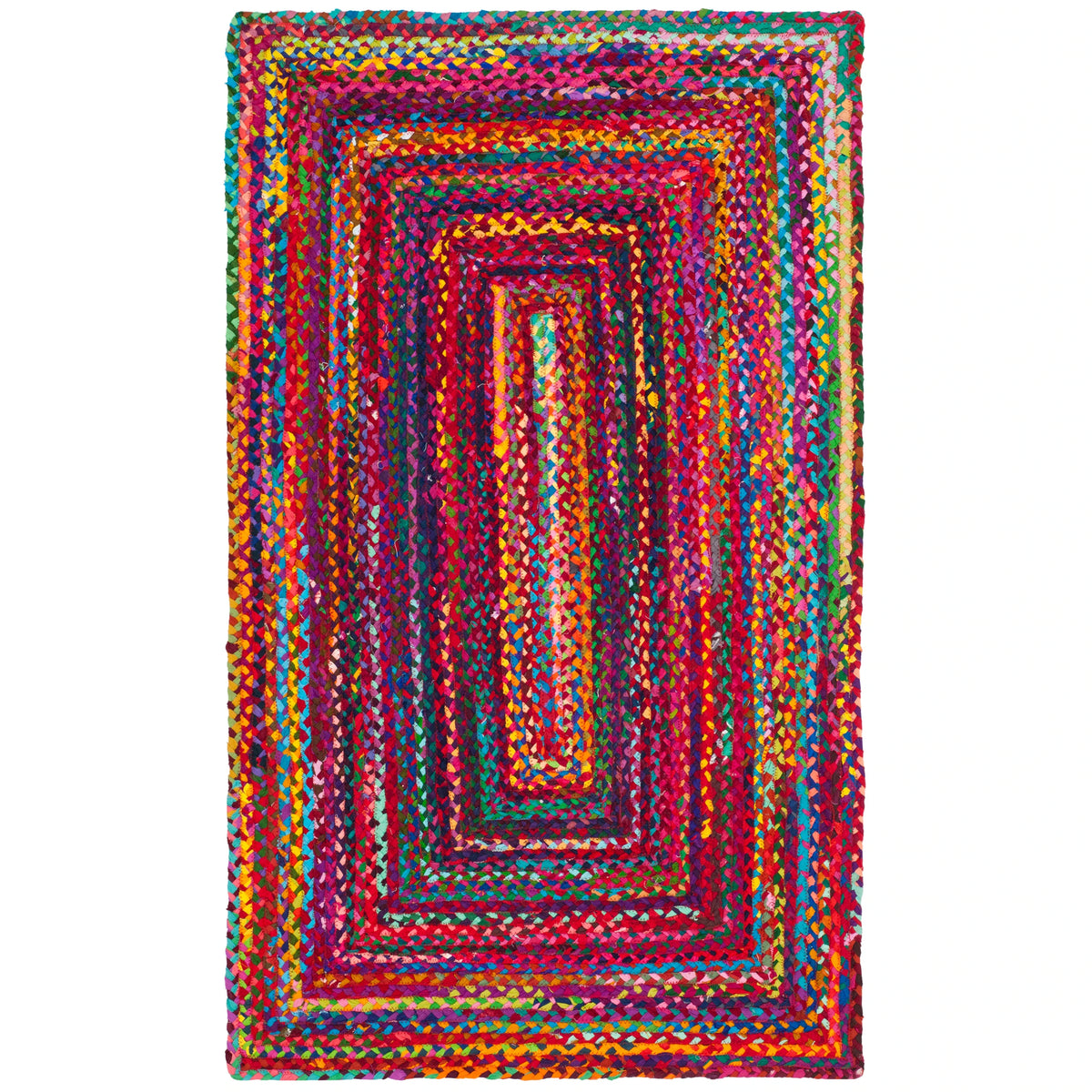 SAFAVIEH Georgine Handmade Nanny Braided Bohemian Cotton Rug