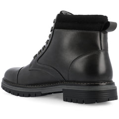 Vance Mens Fegan Cap Toe Lace-up Ankle Boot