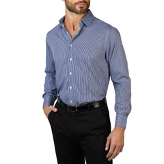 Nautica Men's Wrinkle-Resistant Gingham Performance Dress Shirt - Slim Fit