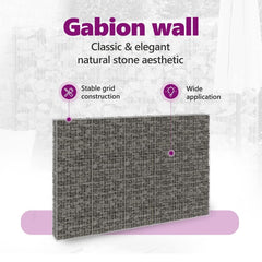 vidaXL Gabion Basket, Galvanized Steel