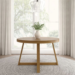 Solid Wood 47" Round Dining Table