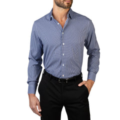 Nautica Men's Wrinkle-Resistant Gingham Performance Dress Shirt - Slim Fit