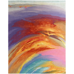 Nourison Prismatic Modern Abstract Sunset Watercolor Area Rug