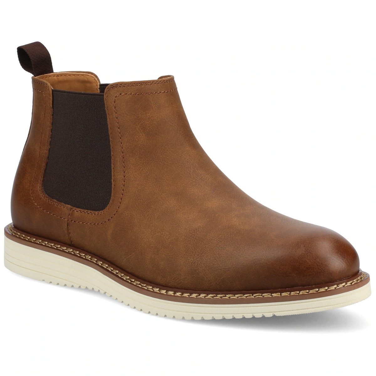 Vance Mens Salter Medium and Wide Width Plain Toe Casual Chelsea Boot