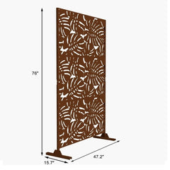 Privacy Screen Outdoor Free Standing Outdoor Screen Panel - 72"H x 47"W