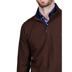 TailorByrd Men's Cozy Knit Quarter Zip Pullover