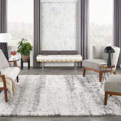 Nourison Luxurious Shag High Pile Contemporary Abstract Area Rug