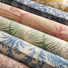 NICOLE MILLER NEW YORK Flora Grandeur Bloom Handcrafted Wool Area Rug