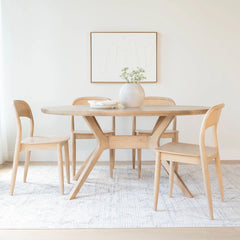 Solid Wood Oval 62" Dining Table