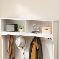 Timechee 34.3'' Wide Hall Tree with Bench and Shoe Storage