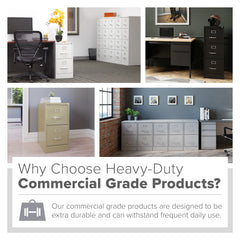 Hirsh 25" Deep 4-drawer Letter-size Commercial Vertical File Cabinet