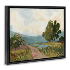 Stupell Path to Distant Countryside Framed Floater Canvas Wall Art Design By Sara Baker