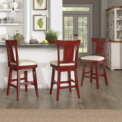 Eleanor Panel Back Wood Swivel Chair by iNSPIRE Q Classic